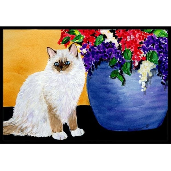 Carolines Treasures Carolines Treasures SS8604JMAT Cat - Ragdoll Doormat - 24 x 36 in. SS8604JMAT - main